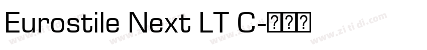 Eurostile Next LT C字体转换